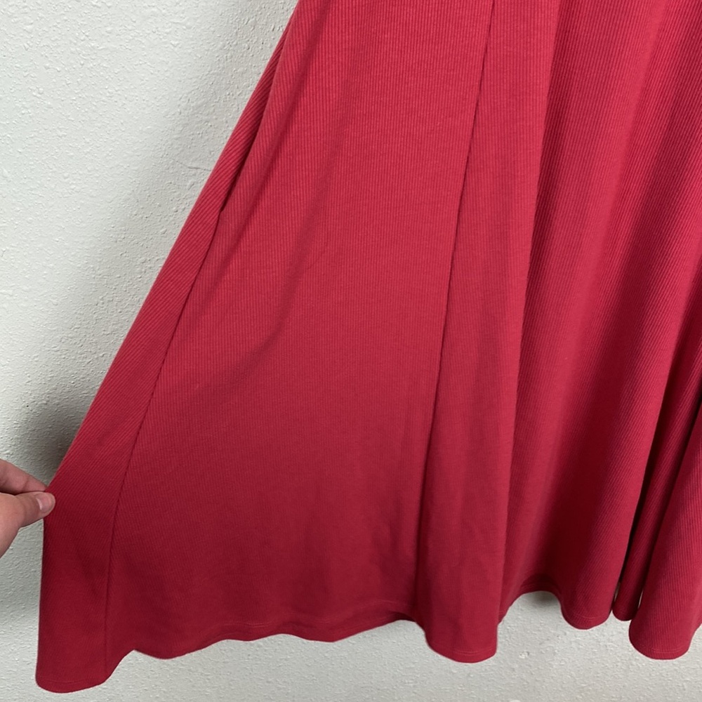 Torrid | Mini Rib Trapeze Dress Red/Pink 1 (1X) - Picture 9 of 15